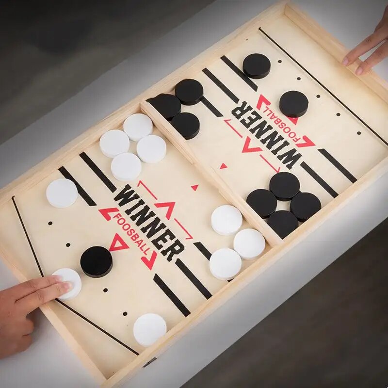 Board Game Harmonies - Table Hockey Paced Sling Puck Board
