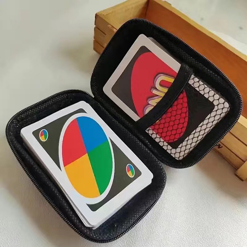 Board Game Uno - 1Pcs Black UNO Storage Card Games