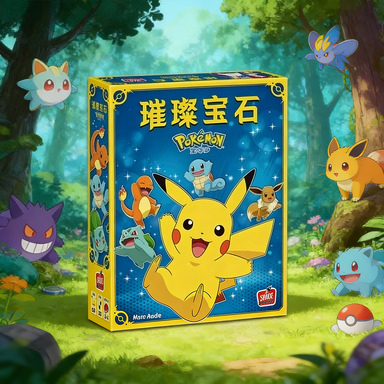 Board Game Pokemon - ASMODEE Dazzling Gem Pokemon Board Game