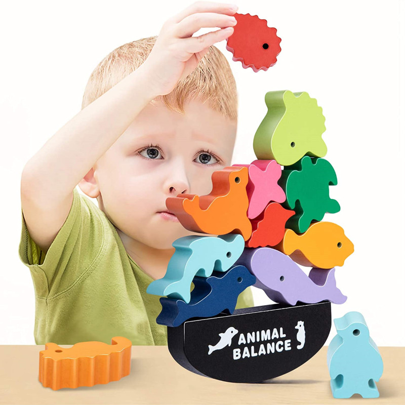 Board Game Nature - New Children Montessori Wooden Animal Balance