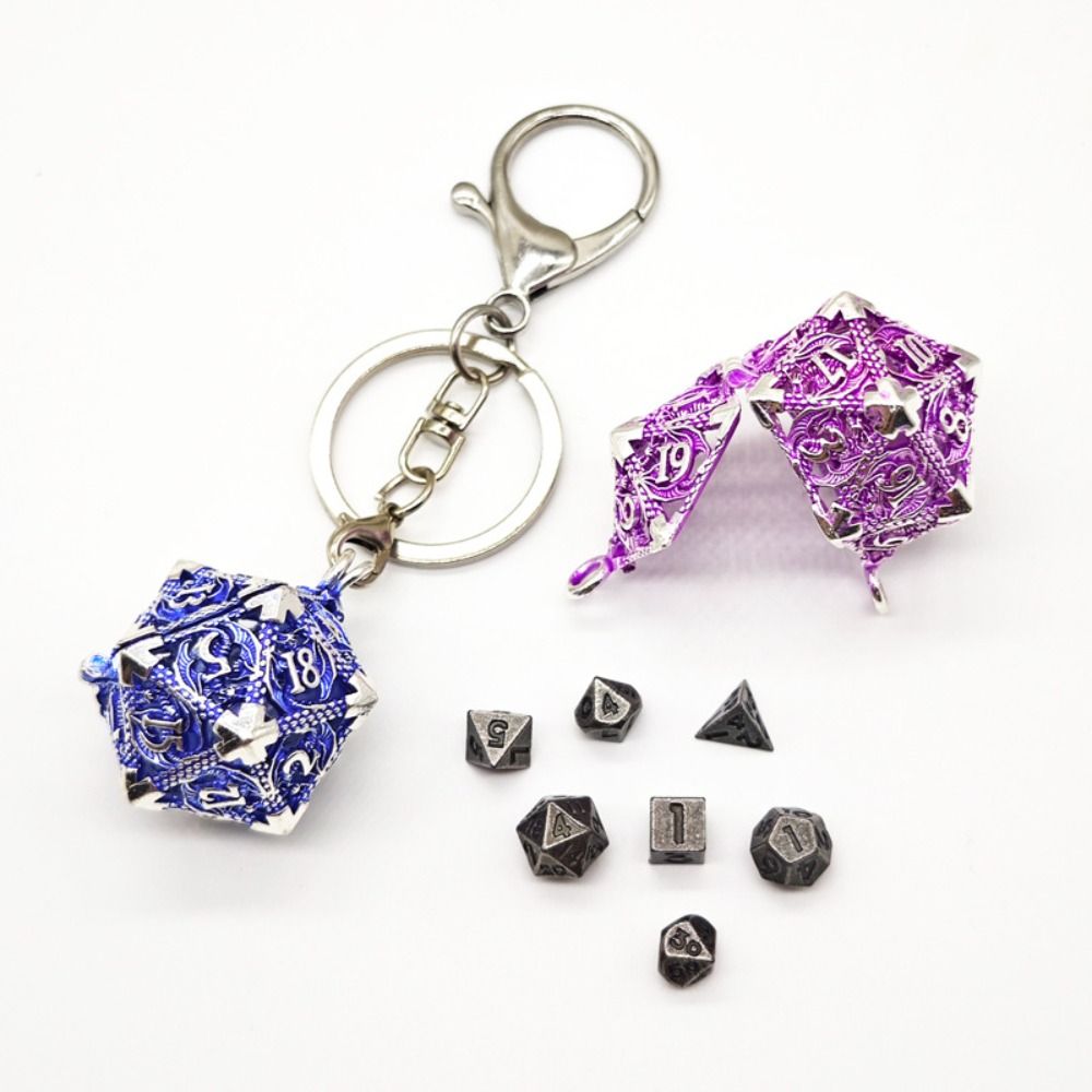 Board Game Io - 1 Set 20-sided Hollow Metal Dice