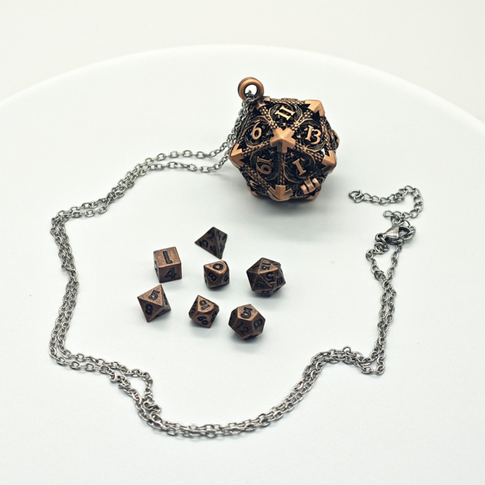 Board Game Io - 1 Set 20-sided Hollow Metal Dice
