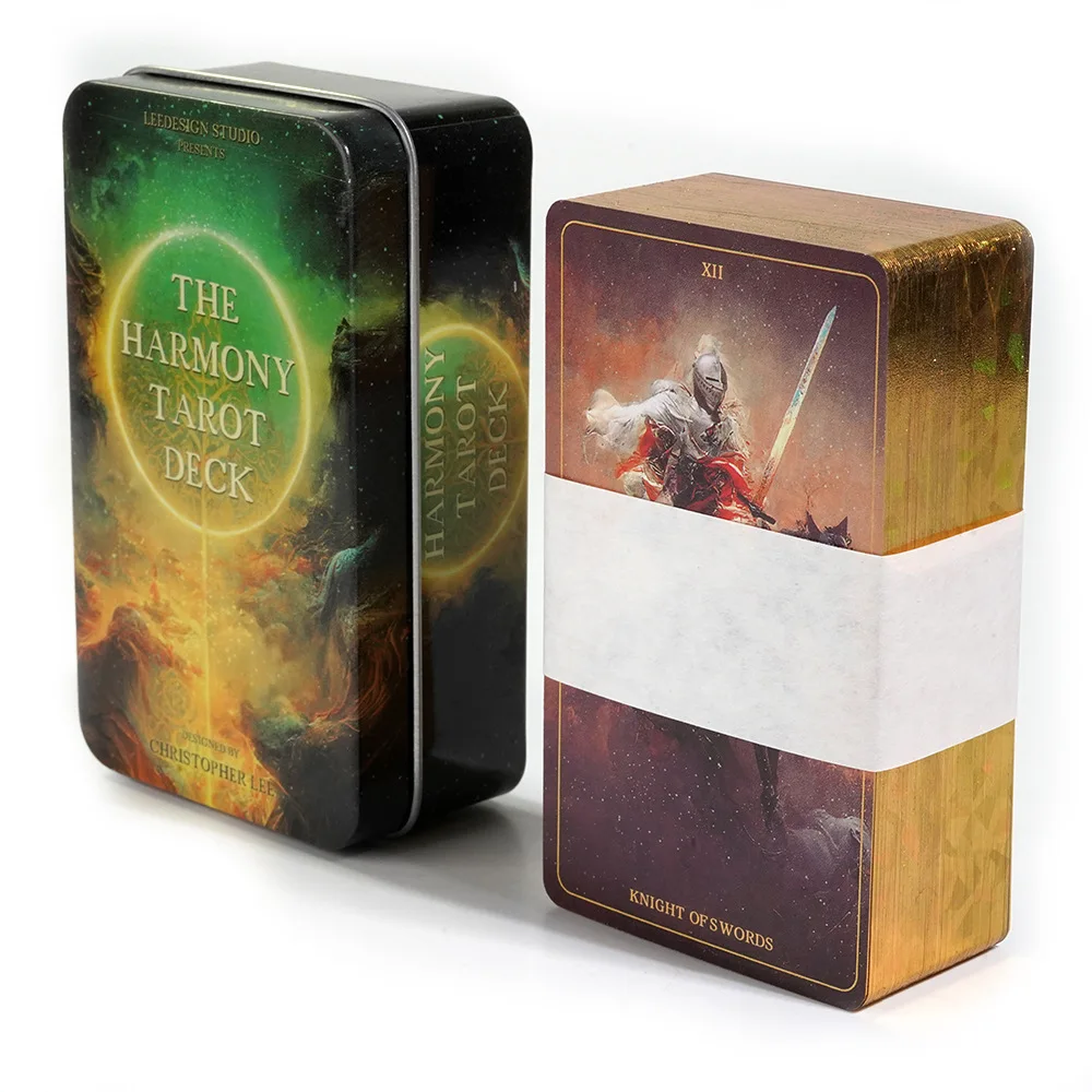 Board Game Harmonies - The Harmony Tarot Deck,78 Upgrade Gold-plated