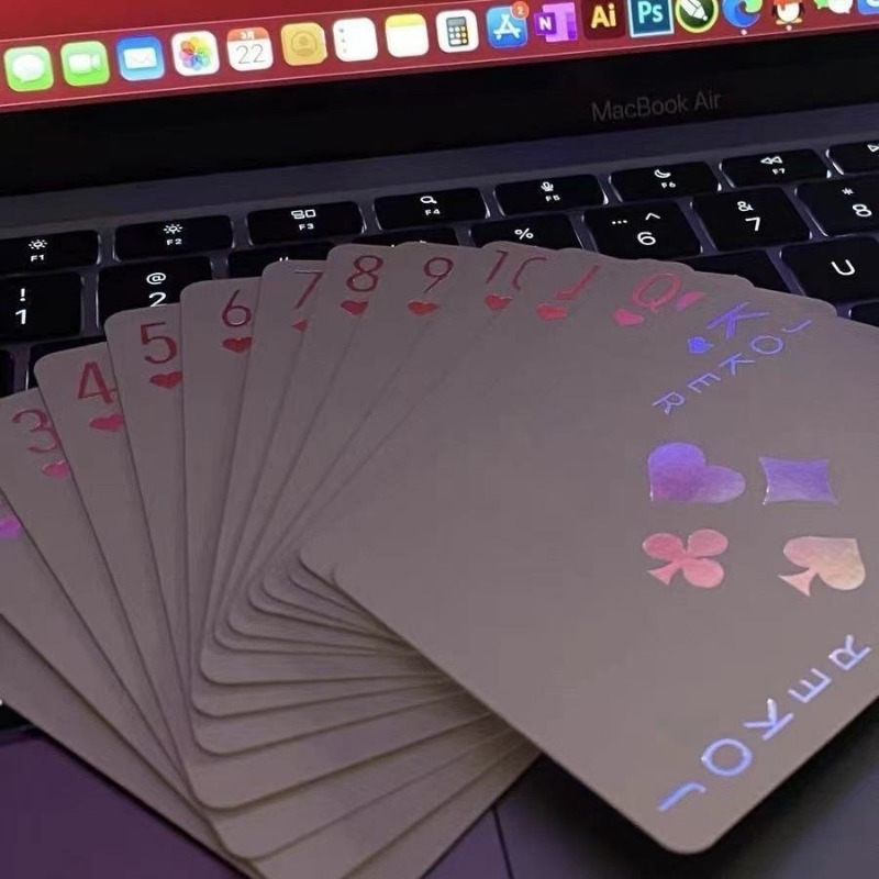Board Game Uno - Laser Color Poker Cards Copper Paperboard