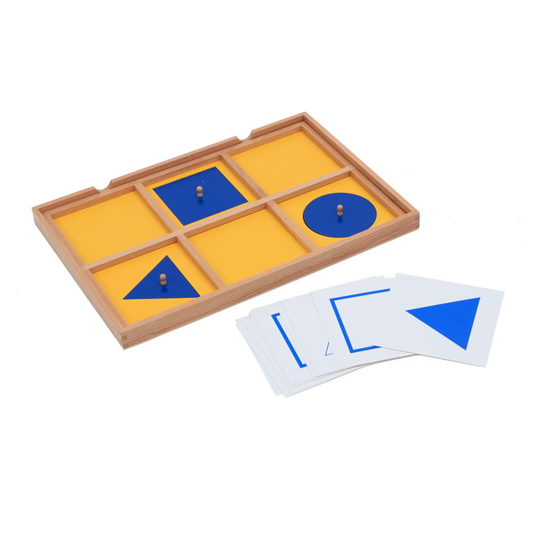Cooperative Card Game - Montessori Sensory Toys Geometric Demonstration Tray
