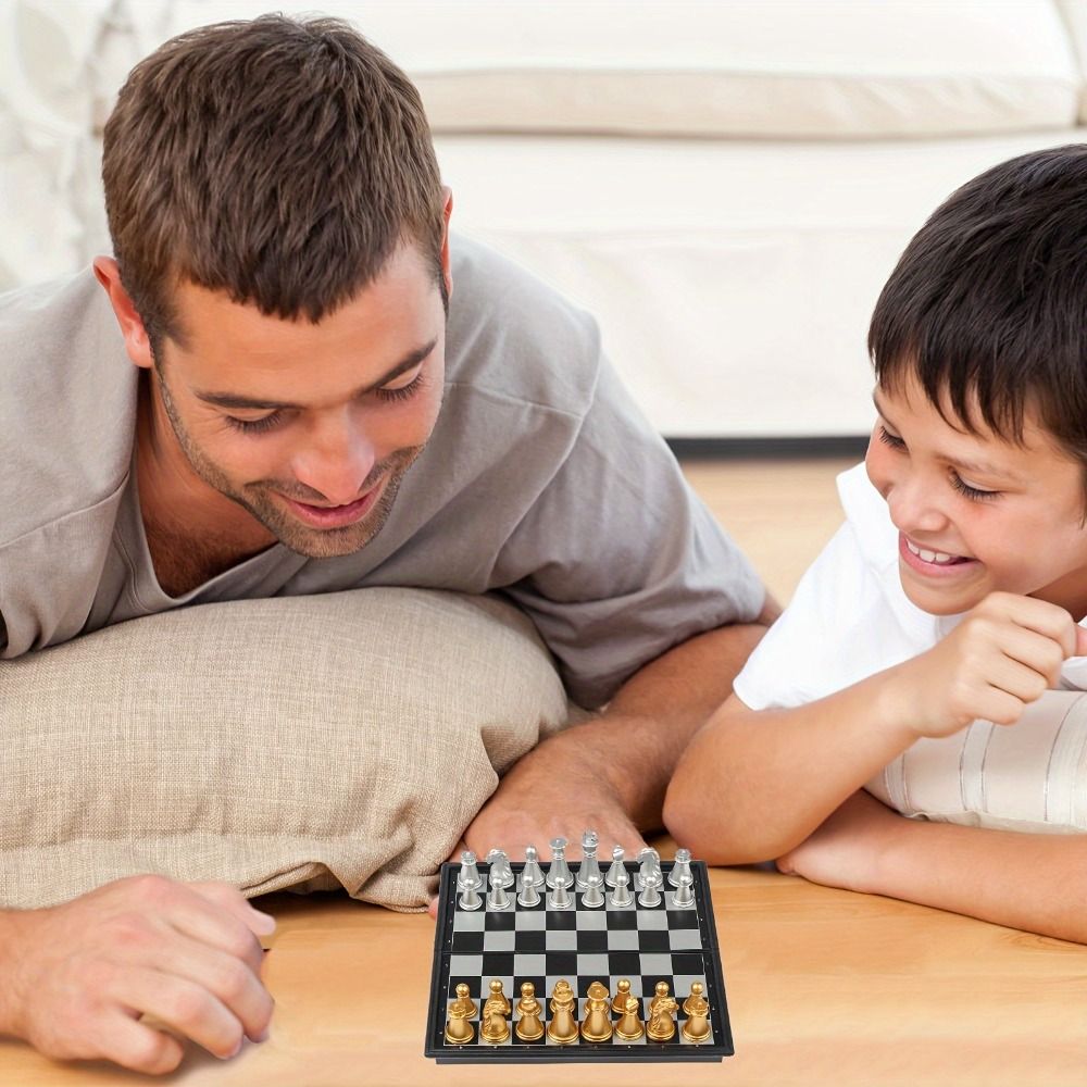 Pocket Size Gold Silver Mini C - Magnetic Travel Chess review and price