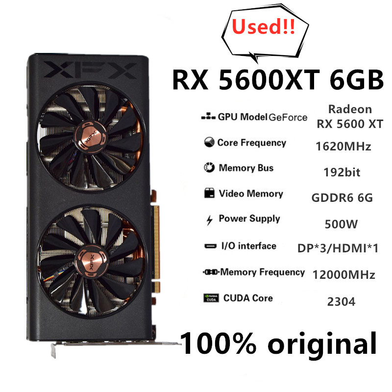XFX original RX 5600XT 6G Game - Board Game Vr review and price