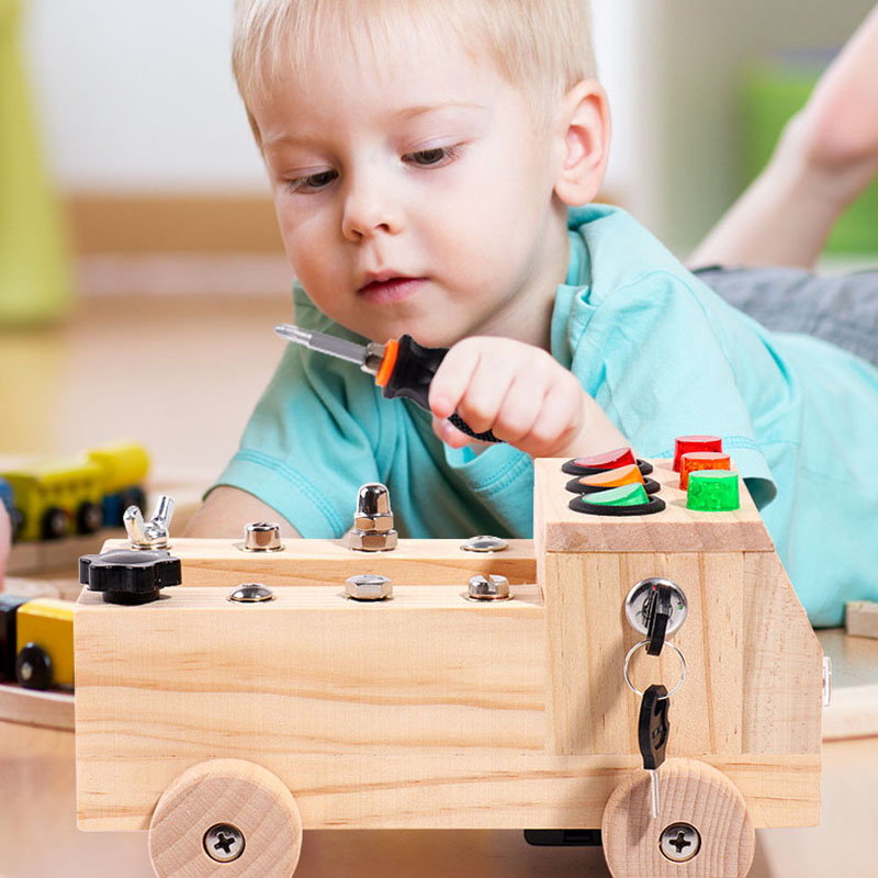 Wooden Montessori Busy Board S - Board Game Review review and price