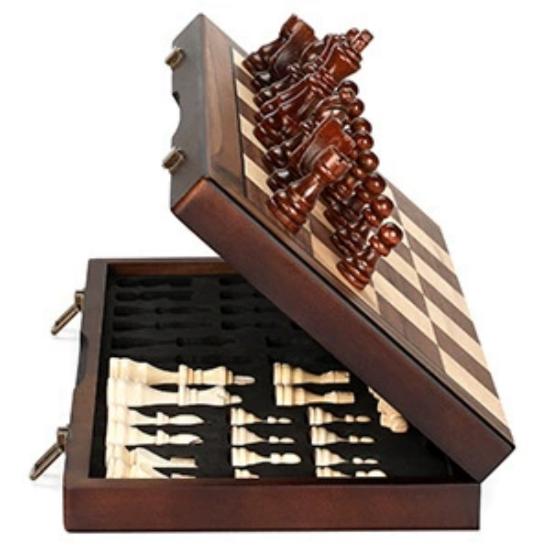 Wooden Magnetic Chess Set for  - Magnetic Travel Chess review and price