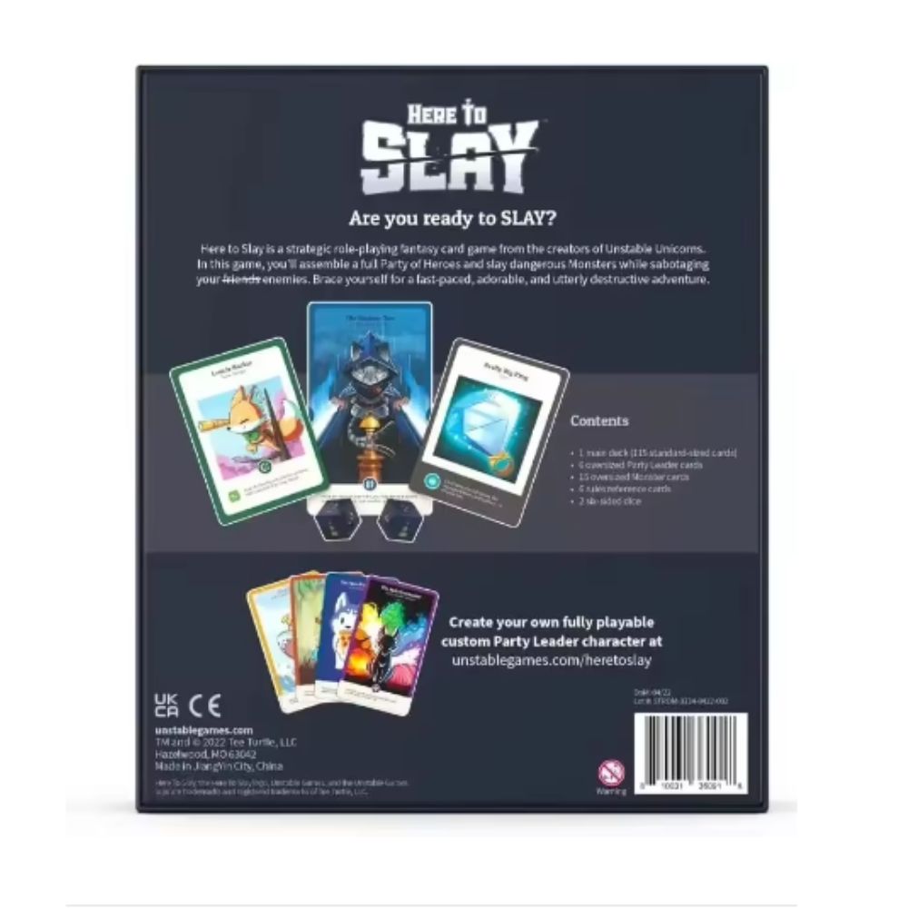 Newest TeeTurtle Here to Slay  - Board Game Here To Slay review and price